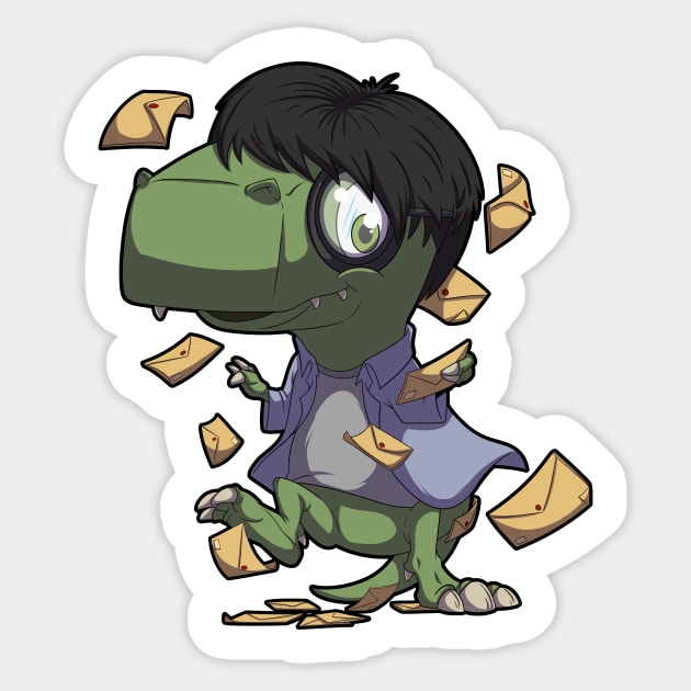 Dino invitation Sticker by DinoTropolis